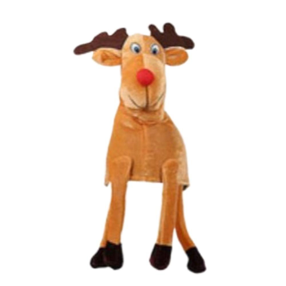 Cartoon Plush Elk Hat Ornaments Christmas Deer Cap Cute Christmas Party Props  Xmas