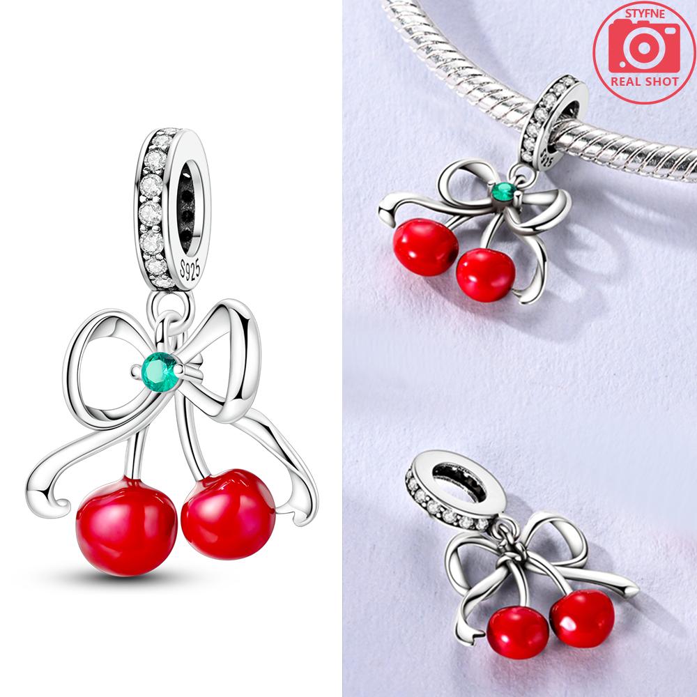 Original Bead Copper Inlaid Zirconium Bowknot Love Heart Balloon Charms Pendants Fit Bracelet Diy Jewelry Marking