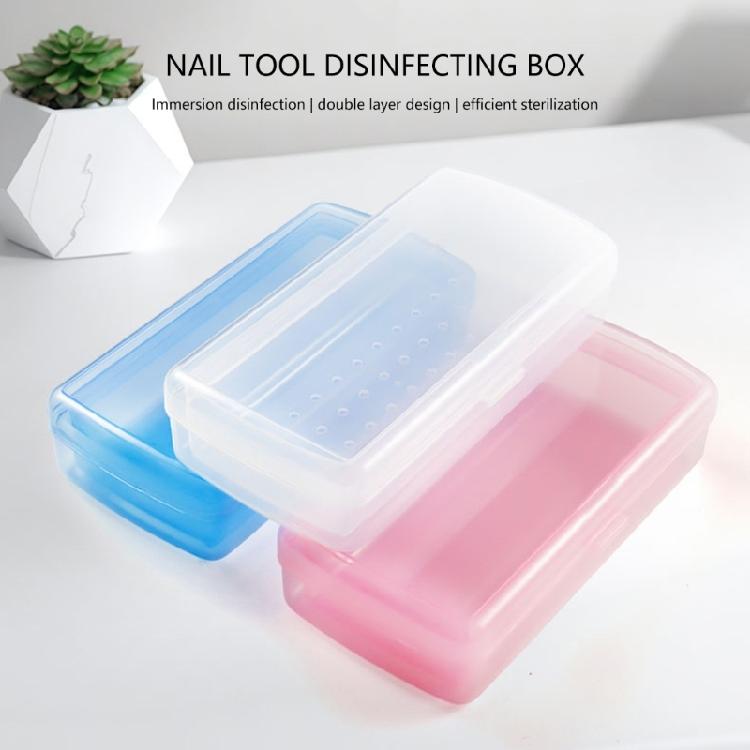 Quick Dry Manicure Equipment Disinfections Box Alcohols Immersions Cleaning Case Portable PP Construction Hygiene Case