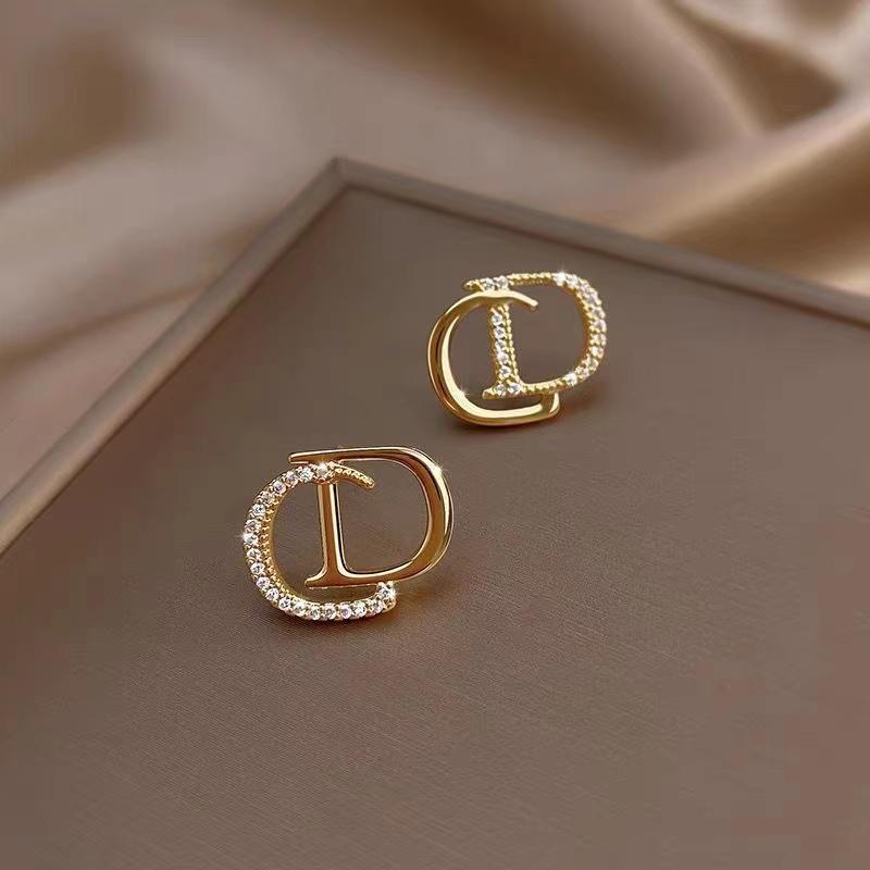 2023 Trendy Tassel Letter Stud Earrings for Women - Light Luxury 925 Silver Design