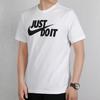 Nike Letter Print Crew Neck Short Sleeve T-Shirt And Sports Shorts Set Men Sets AR5007-100+DV9345-010