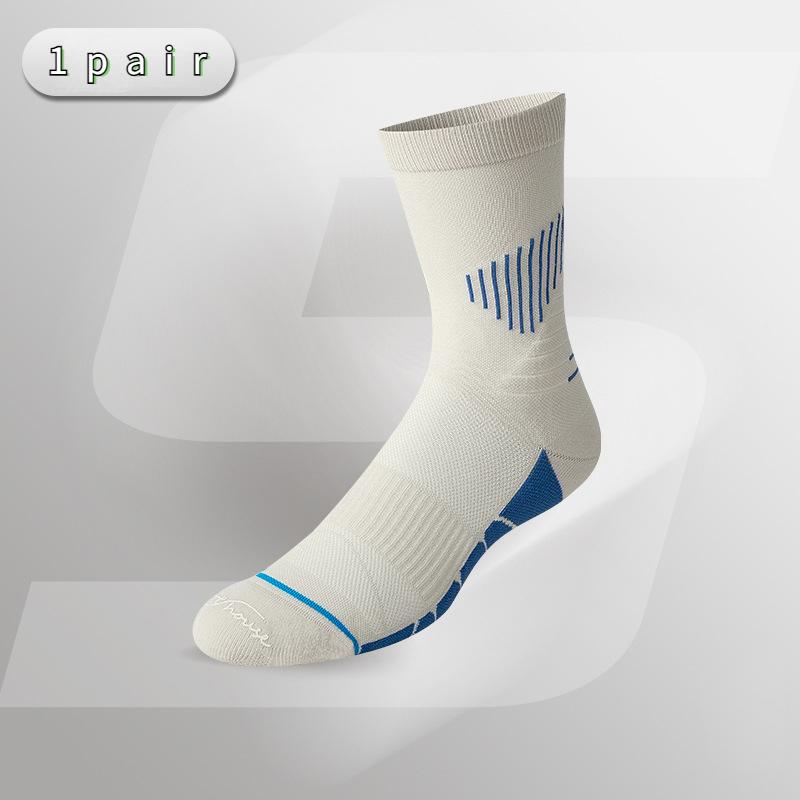 

Размер 39-44, мужские весенне-летние легкие и дышащие походные носки средней длины, спортивные носки с полотенцем внизу One-size хаки