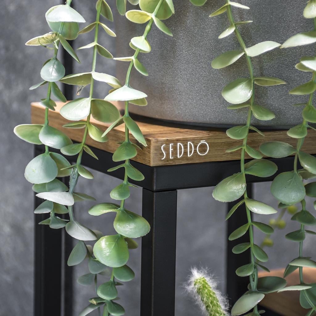 Freestanding Flower Stand for Flowers and Plants, 4 Levels, Metal, Rustic, 76cm