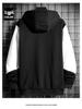 Herren Trendy Frühling Reißverschluss Hoodie: Leerer lässiger Kapuzenstrickjacke mit Gruppenlogo-Aufdruck
