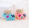 Zodiac Rhinestone Lamb Keychain Pendant for Women's Bag - Creative Business Logo Gift