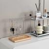 Creative Living Room Porch Key Hanger Sundries Desktop Cosmetics Storage Wood Tray curved Key Holder Rack Jewelry Display Frame