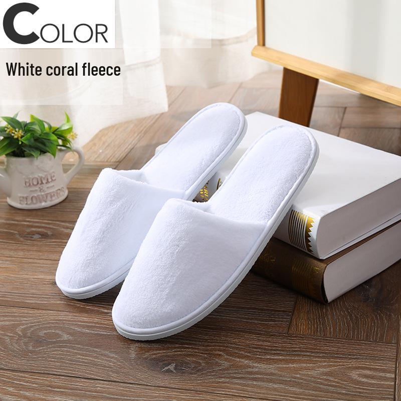 Disposable Coral Slippers for Hotels, B&Bs, Aviation, and Beauty Salons