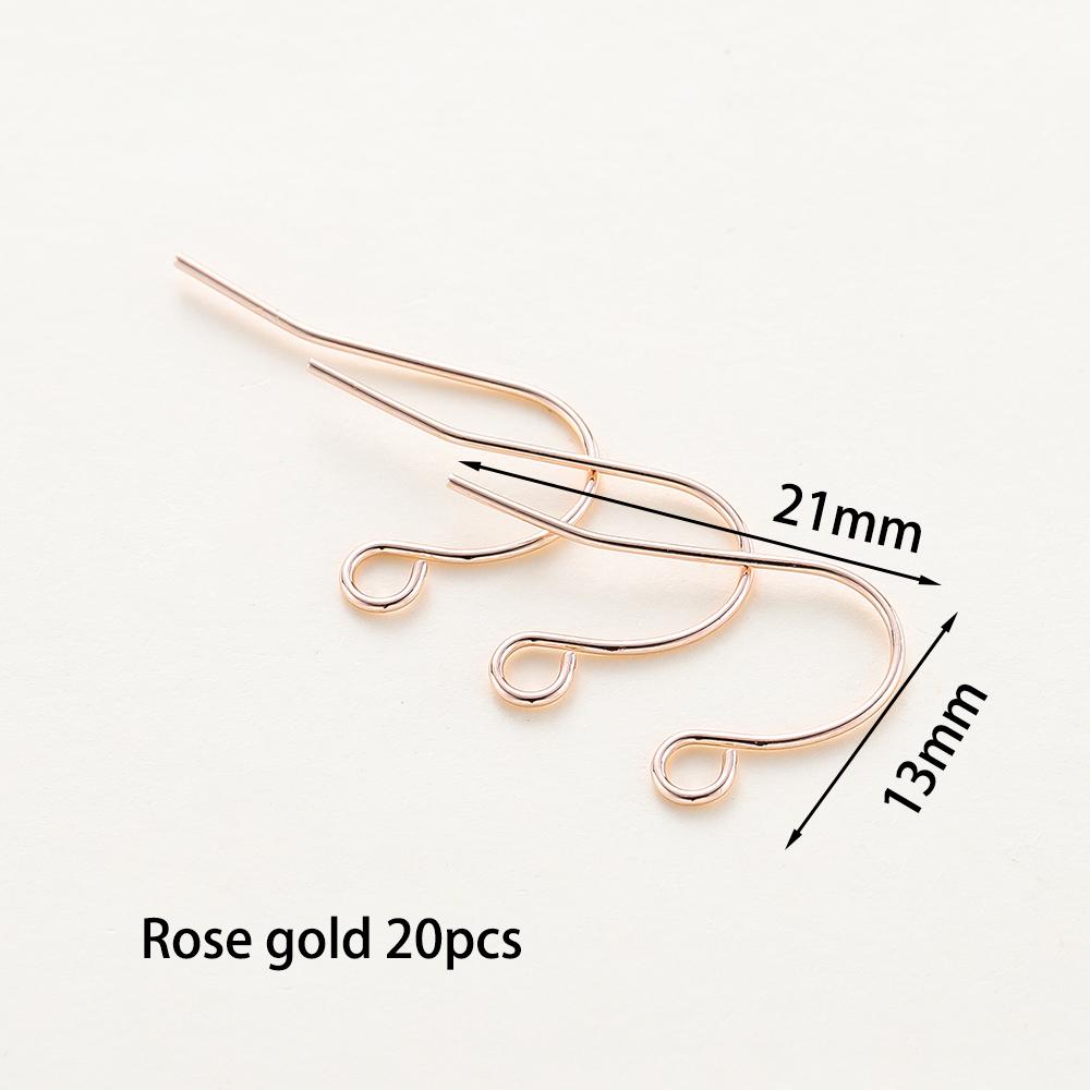 20 Stück/Los 6 Stile 14K 18K Vergoldete Ohrhaken mit Ohrbügel Ohrhaken Ohrringverschlüsse Zubehör für DIY Schmuckherstellung