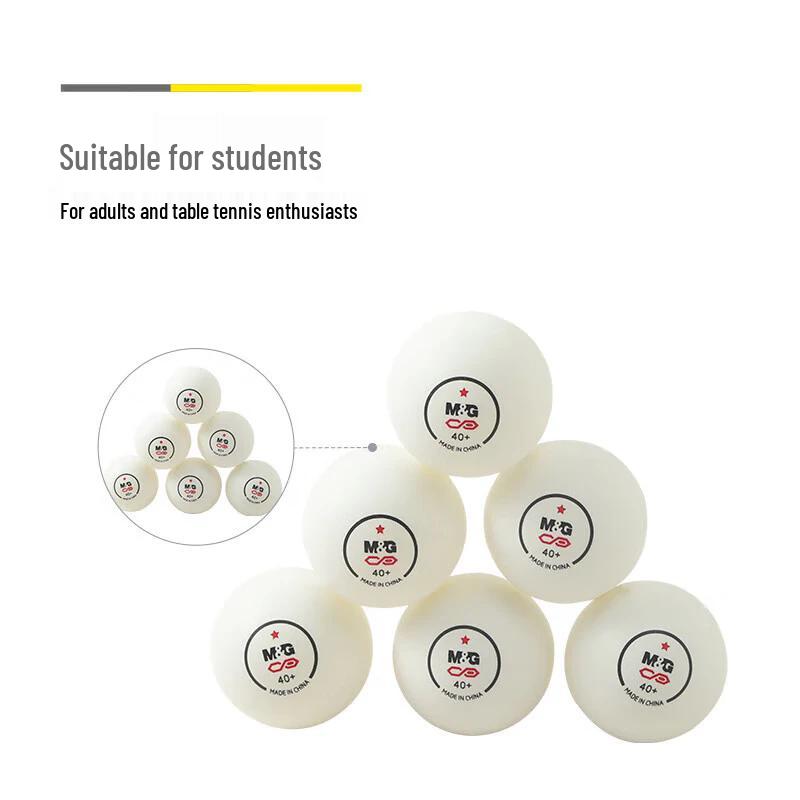 M&G 1-Star Training Ping Pong Balls, White (18 Count)