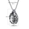 New Fashion Half Buddha Half Demon Retro Pendant Good and Evil One Thought Necklace Jewelry