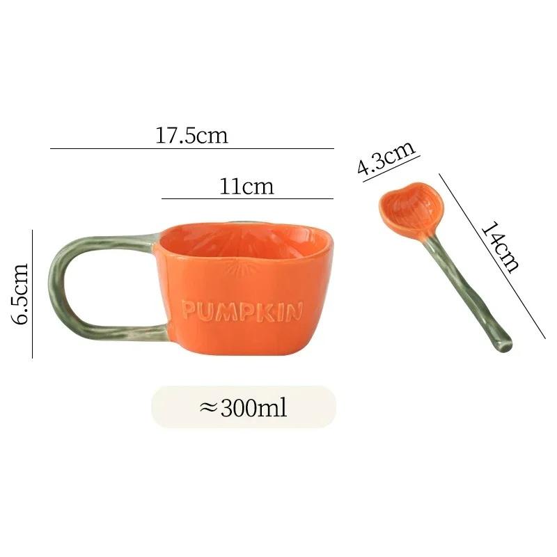 JUSTINLAU Ceramic Mug Valentine's Day Gifts Breakfast Coffee Milk Oat Cup Creative Couple Cup with Handle Home/Office Water Cups