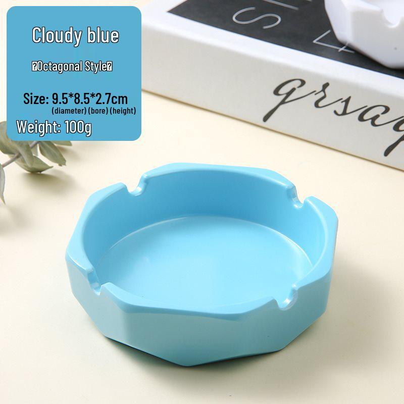 Colorful Drop-Resistant Melamine Ashtray for Hotels, Cafes, Homes, and Bars