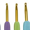 Crochet Hooks Kit 7x Gift Multi Colour with Soft Handle Knitting for Beginner