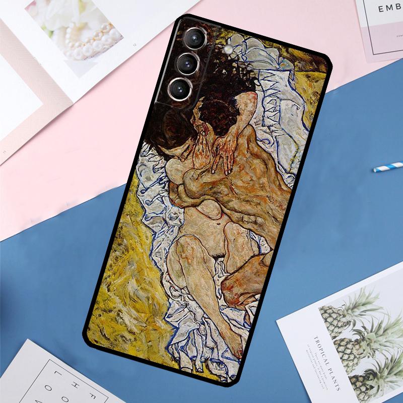 Egon Schiele Art Case For Samsung Galaxy S25 Ultra S21 S22 S24 S23 Ultra S9 S10 Plus S21 FE S25 FE Back Cover