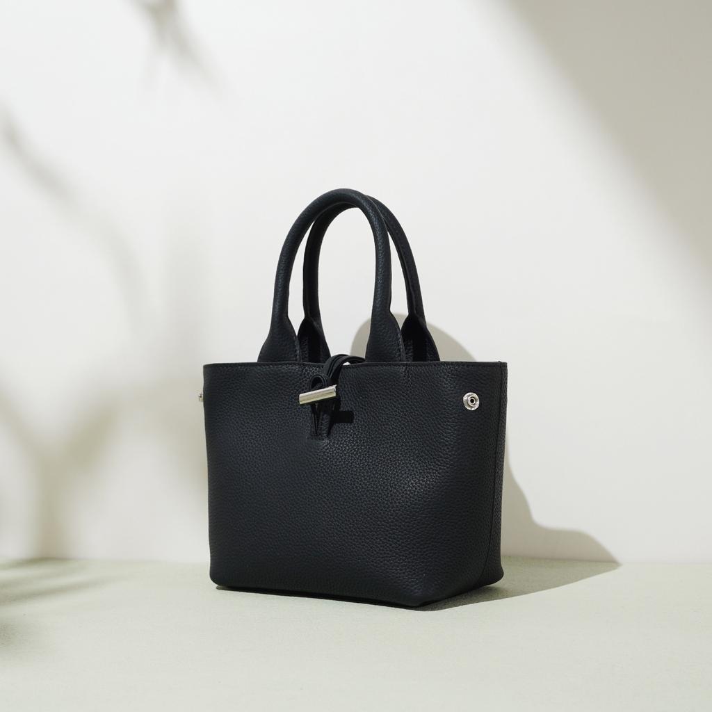 Niche Design New Small Bucket Bag High-end Soft Leather Hand Bag Versatile Fashion Leather Diagonal Span Women's Bag