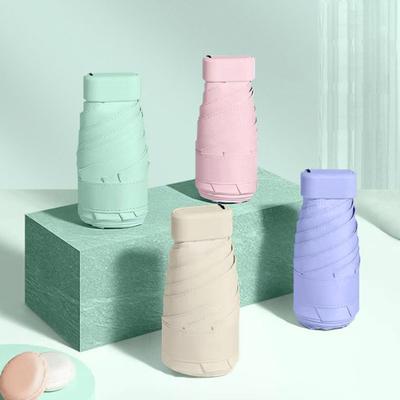 Travel Mini Umbrella for Purse Folding Compact UV Protection Umbrella Tiny Pocket Rain Sun Umbrella for Men Women