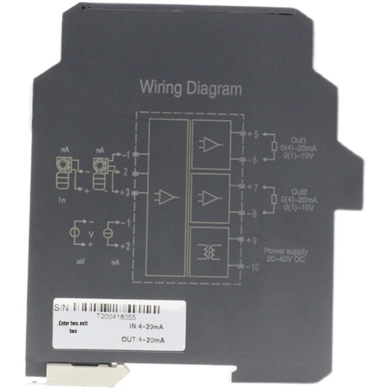ChengRui 1-Input 2-Output 4-20mA Analog Signal Isolator Module