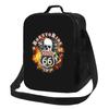 Motorcycle Ride Route 66 Insulated Lunch Bags for US Numbered Highways Resuable Thermal Cooler Food Lunch Box Work School Travel
