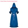 Halloween Medieval Monk Costume Wizard Priest Robe Shawl Set For Costume Parties And Themed Events