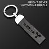 Car Vintage Leather Keychain Ring Zinc Alloy Chain Key For Mitsubishi Colt I200 Space Delica Triton Eclipse Outlander Pajero ASX HZ8