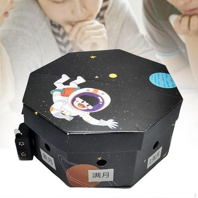 Kit de Ciências das Fases da Lua Caixa de Observação de Fases Artesanato DIY de Desenvolvimento para Montagem Própria em Sala de Aula