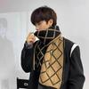 Men's Autumn Winter Knitted Wool Thickened Warm Neck Warmer Women's Couple Korean Style Versatile Japanese-Style