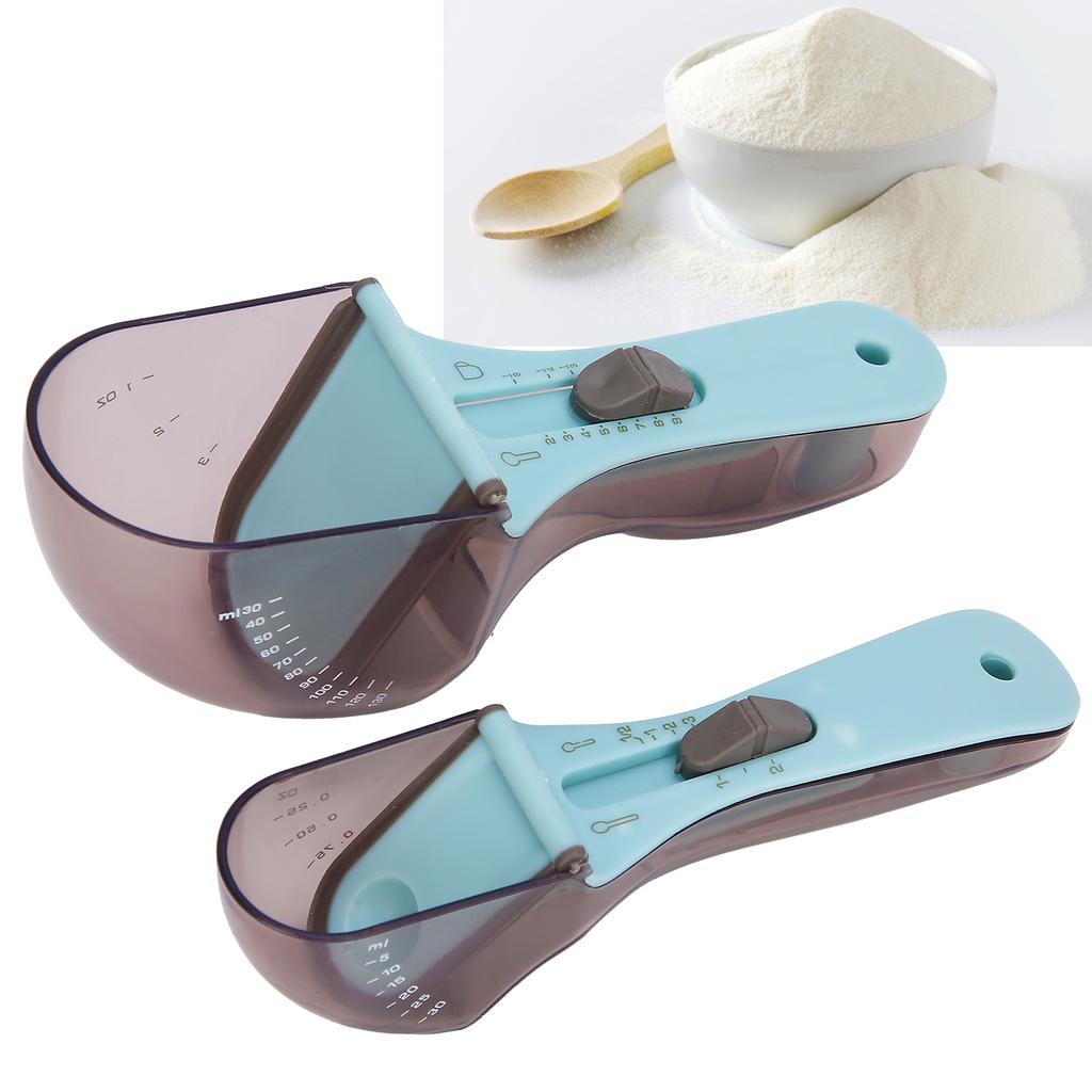 Adjustable Measuring Spoon Multifunctional Cooking Metering Scoop Precise Scale Baking Accessories