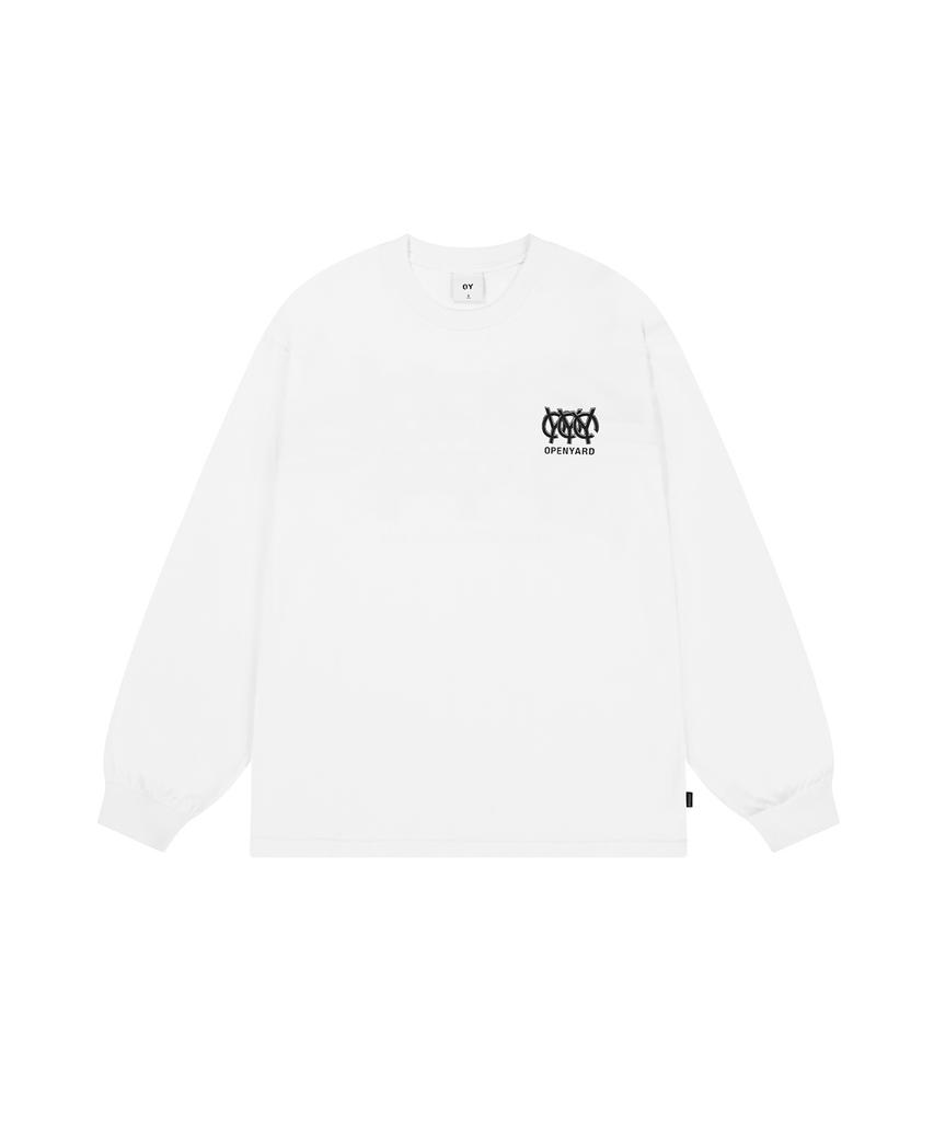 Opeunyadeu(Owai) Triple Logo Back Zipper Long Sleeve - White