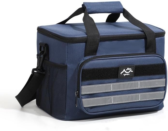 

Изолированная сумка для обеда, инкубатор для кемпинга, сумка для свежего льда, портативная термосумка для отдыха на природе темно-синий