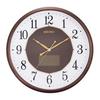 Seiko Clock Wall Clock Hybrid Solar Radio Wave Analog Brown Metallic SF241B