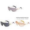 Unisex Frameless Sunglasses With Uv400 Protection For Fashion Travel And Outdoor Activities