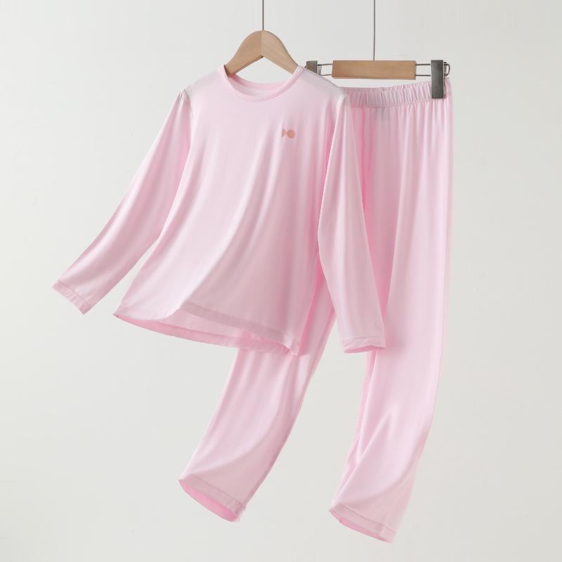 Spring & Summer Lyocell Pajamas - Unisex Children's Loose-Fit Belly Protection for Teens
