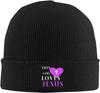 Black Knitted Beanie with Faith Over Fear  Cross Patch Religious Inspirational Winter Warm Skull Cap for Unisex Women