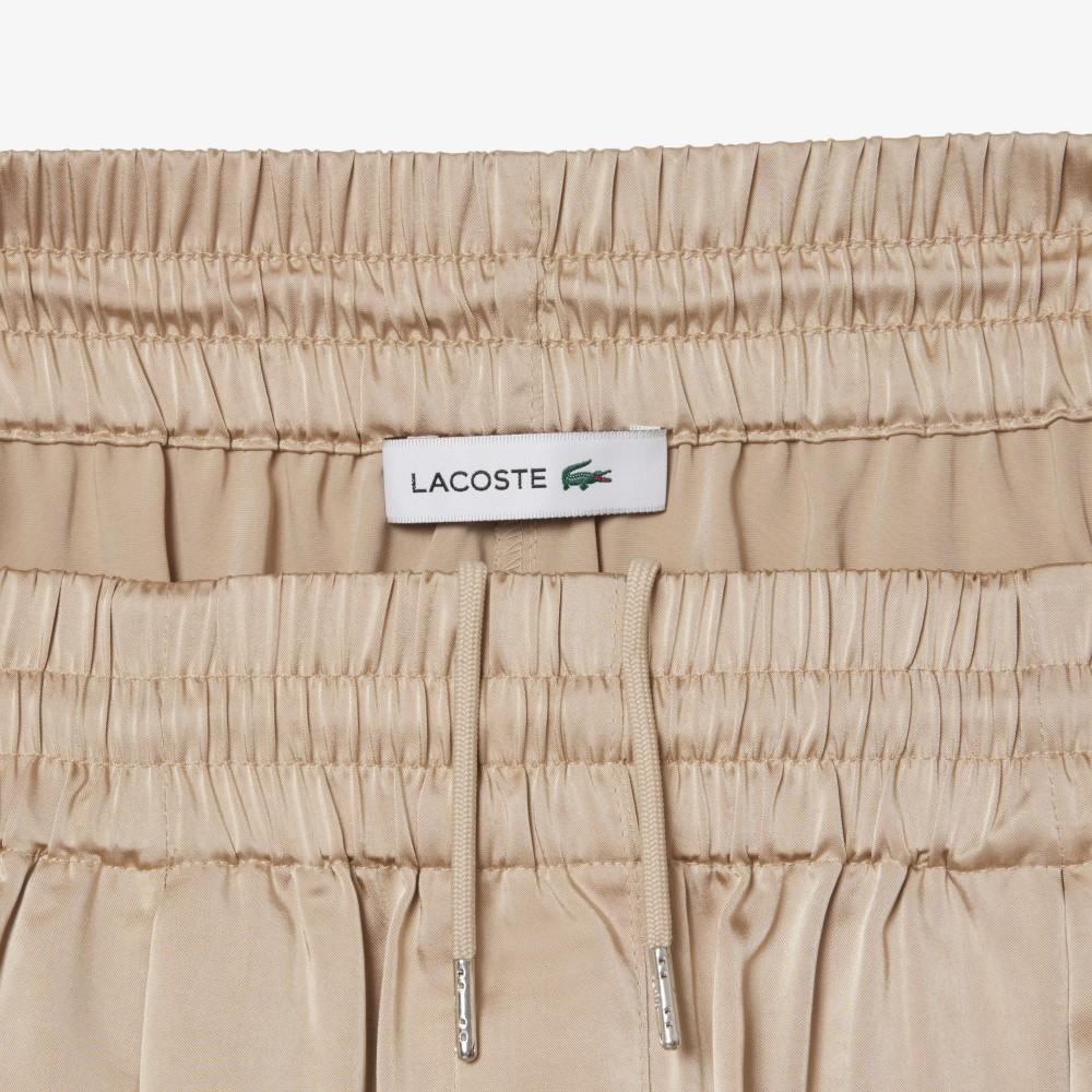 [Lacoste] Women's Satin Set-Up Trousers HF6814-56GX6F