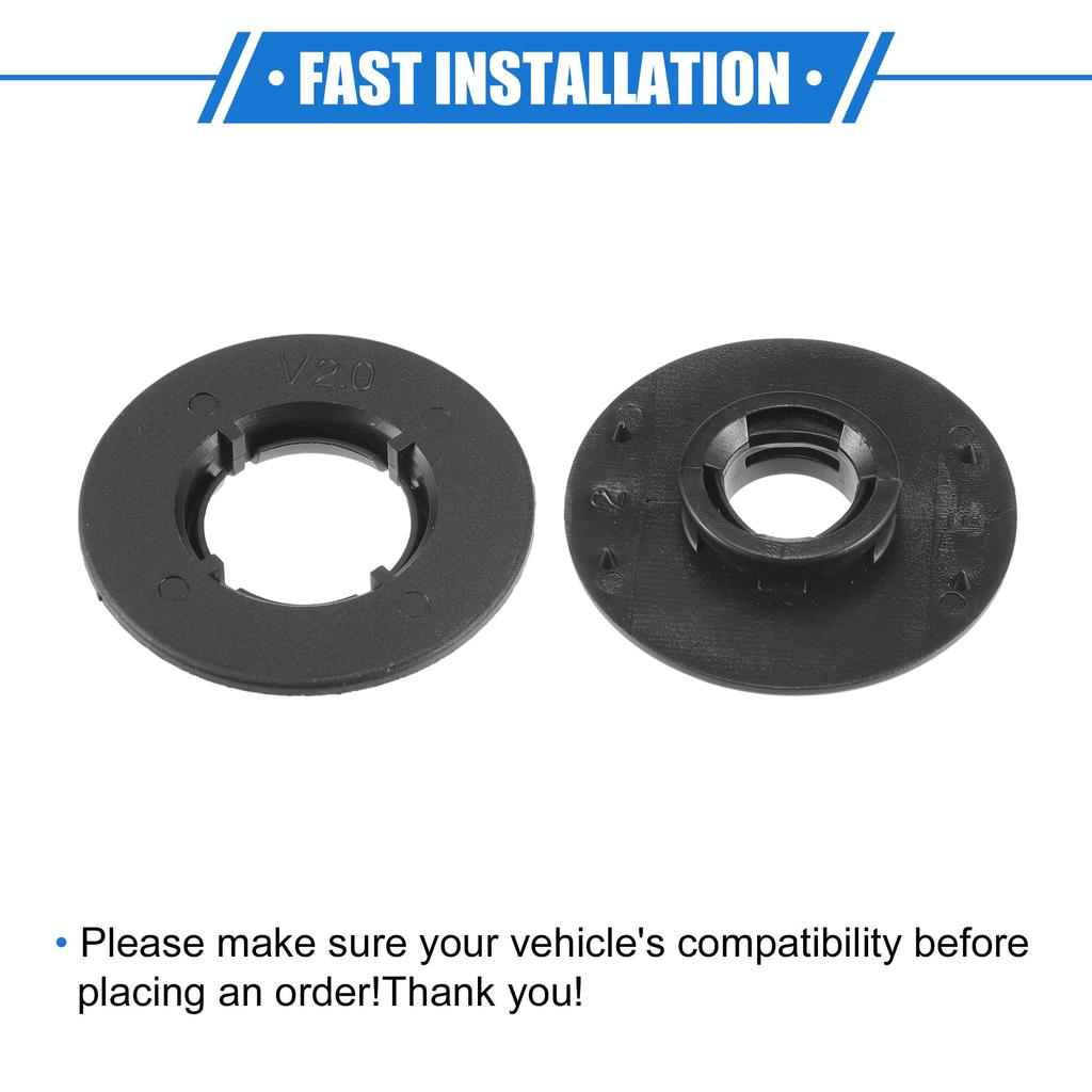 VekAuto Ford Car Holder Retainers Set of 2 Durable Plastic Black Floor Mat Retainers Clips
