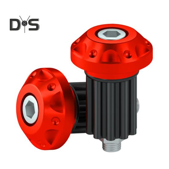 

1 пара, конец руля мотоцикла с ЧПУ, алюминиевый сплав, универсальная ручка для мотоцикла, скутера, торцевая заглушка, накладка, аксессуары для модификации красный