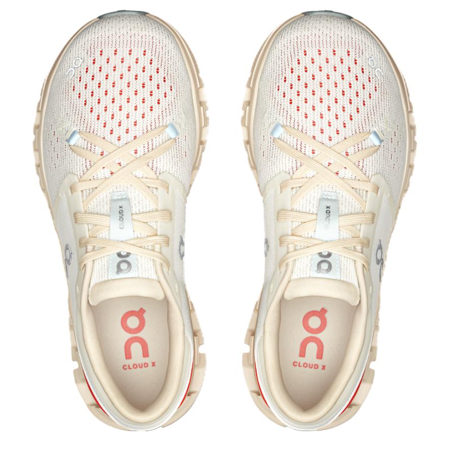 Cloud X 4 Ivory Salmon Women Sneakers Cream 3WE30073297