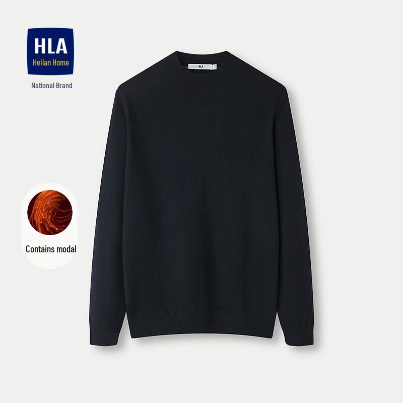 

HLA Men s Semi-High Neck Brushed Knit Pullover 160 (44)