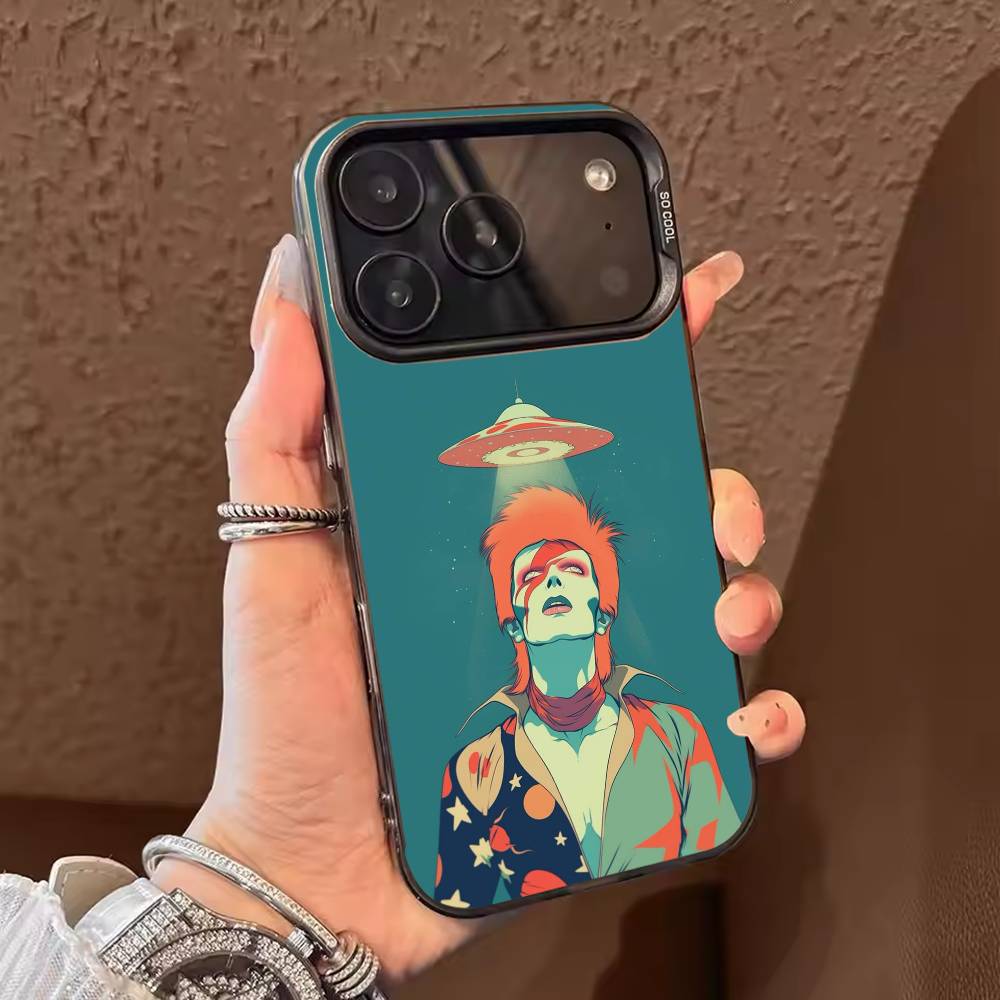 

Singer D-David B-Bowie Phone Case Color Silver Shell For IPhone 17 16 15 14 13 12 11 Pro Max Plus iPhone16promax