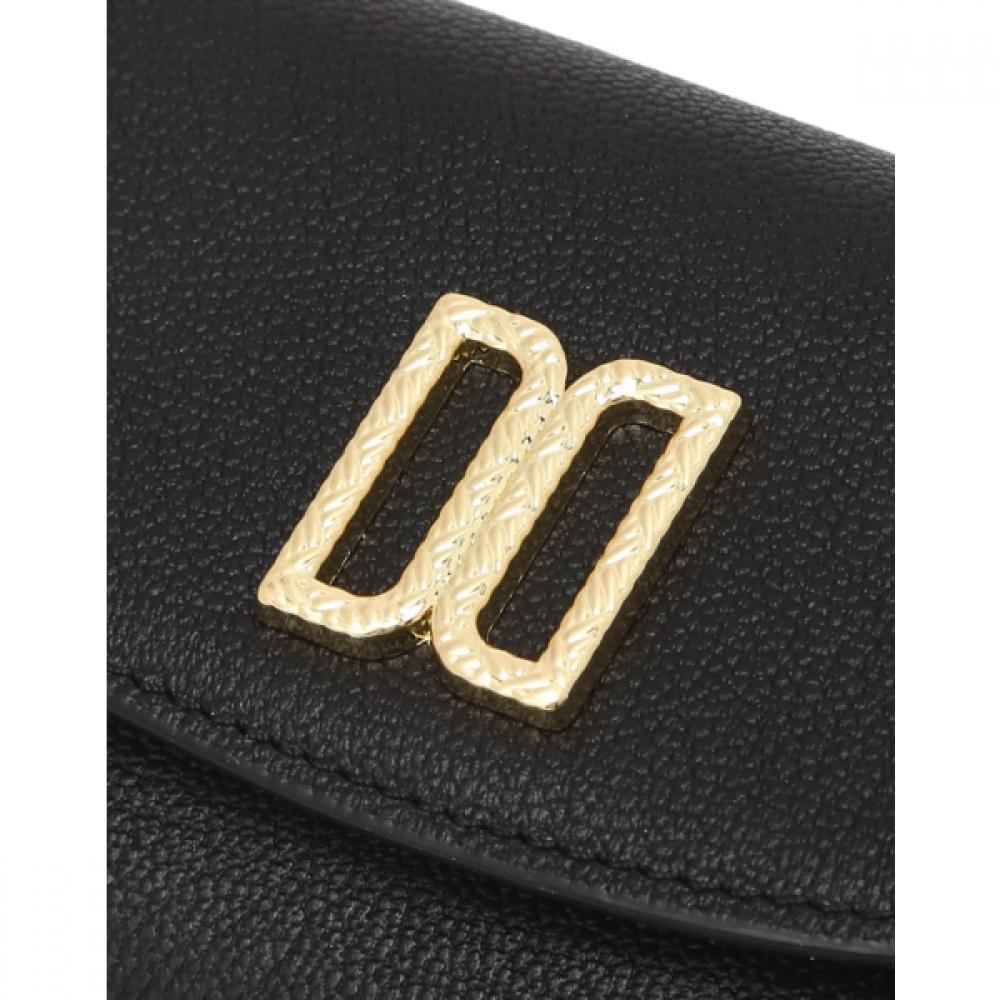 Daks Azalea Black Leather Dd Decoration Wallet
