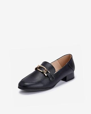 Simplet By ESquire Simple Women S Gold Chain Babouche loaferS Black