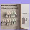 Modern Space Aluminum Wall Mount Shoe Rack With Waterproof Design For Bathroom And Kitchen Storage