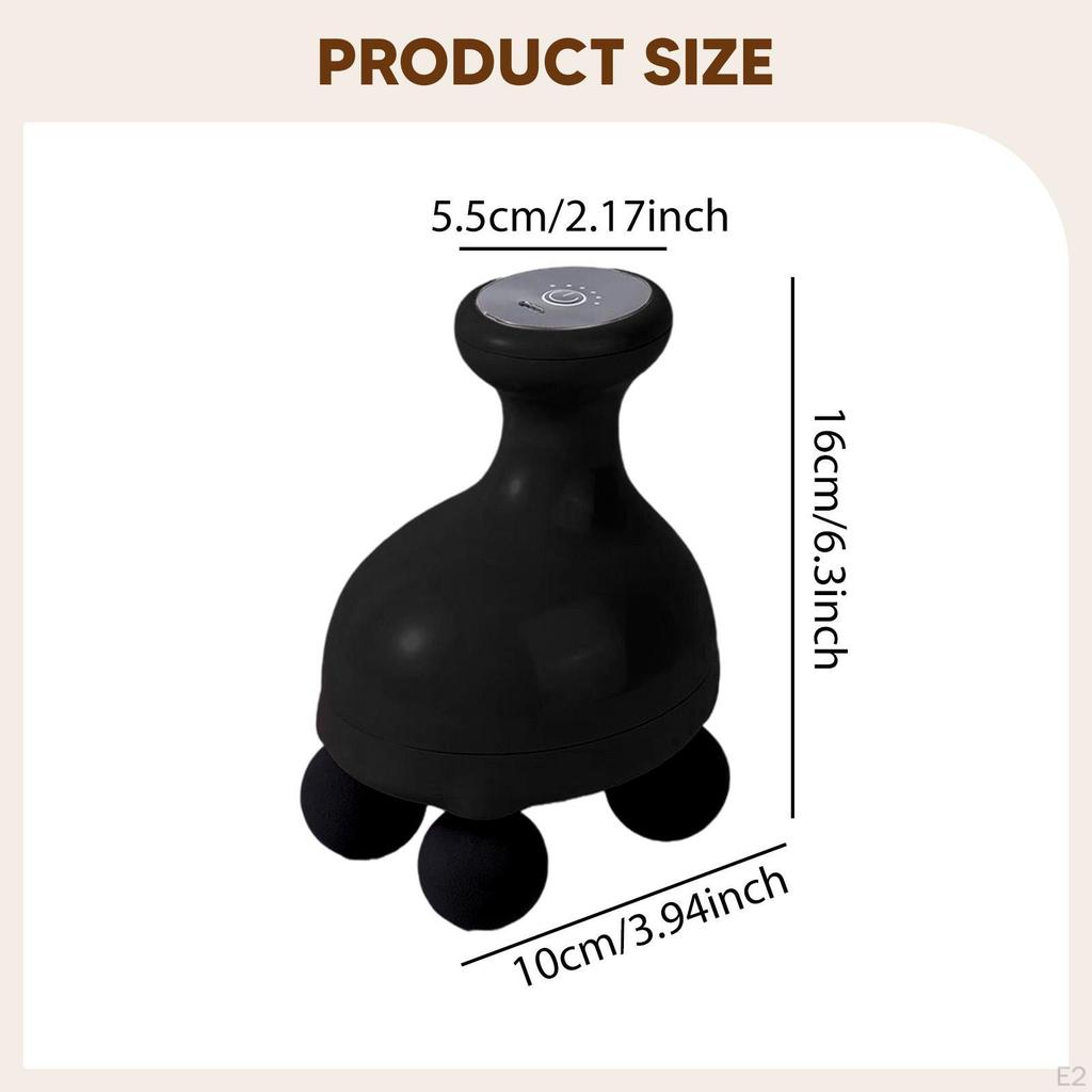 Body Massage 4 Head Professional with 6 Speeds Portable USB Rechargeable Tool Muscle