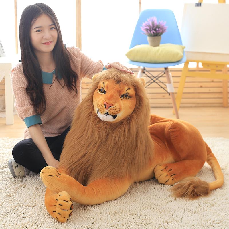 3D Simulation Plush Toys Stuffed Animal Doll Lion Toys Huggable Kids Toy Christmas Birthday Gift for Children Home Decor