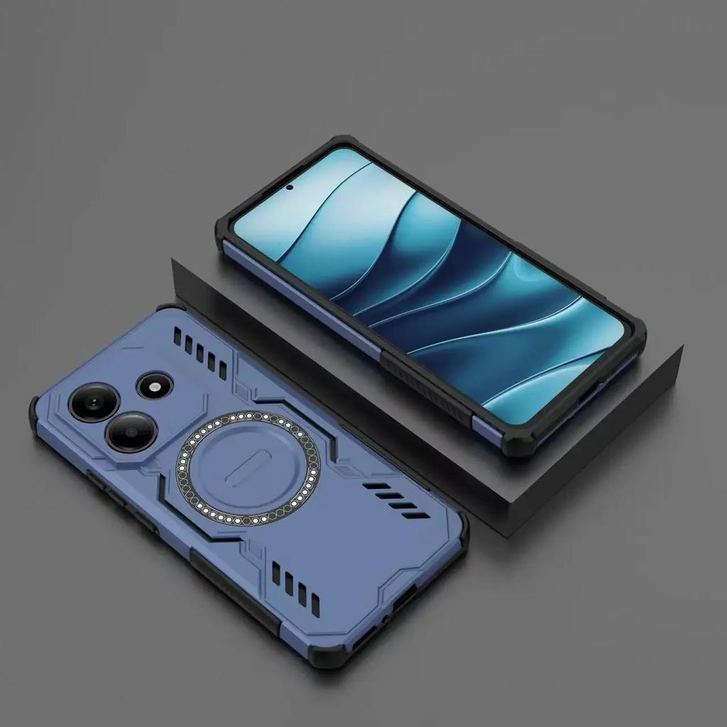 For Redmi K70 E POCO X6 X7 Pro Case Magsafe Wireless Charging Magnetic Lens Armor Sockproof Protect Cover for Redmi Note14 4G 5G