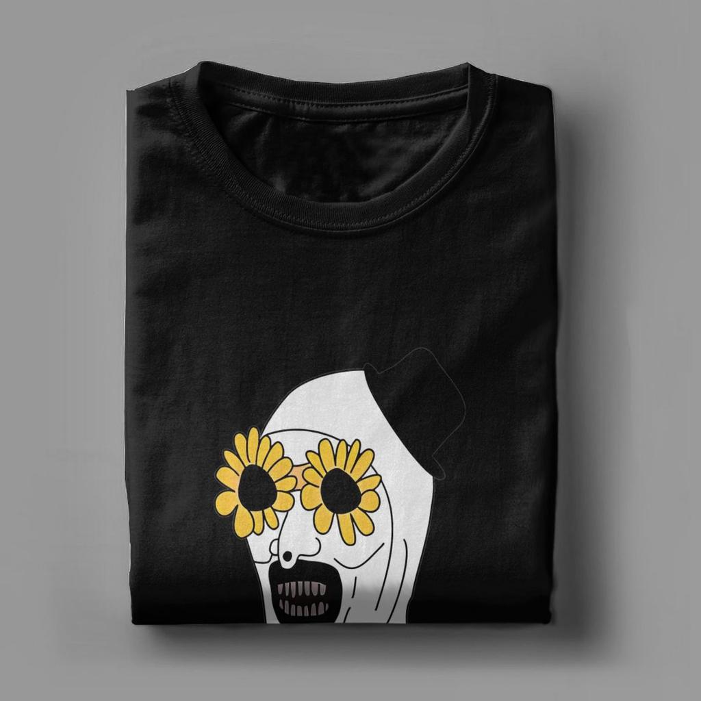 Art The Clown Terrifier T Shirt Men Pure Cotton Hipster T-Shirt Round Collar Tees Short Sleeve Clothes Graphic