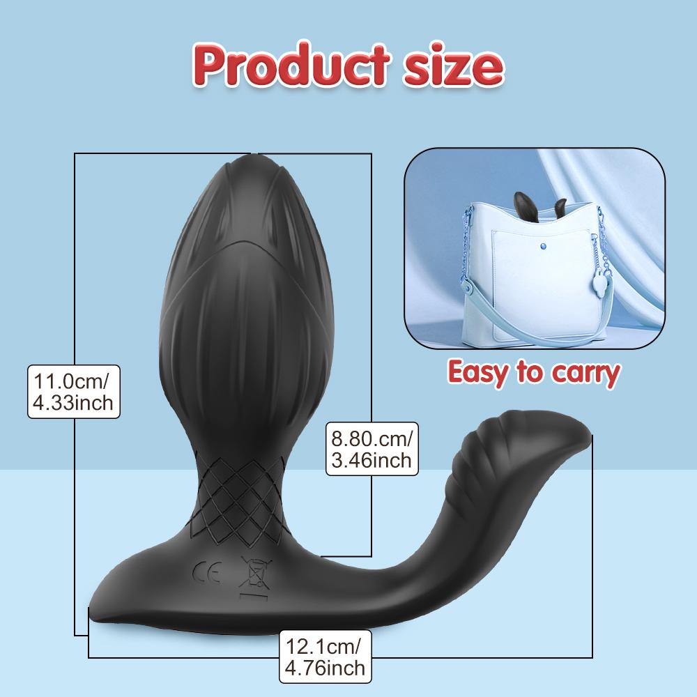 360° Rotation Prostate Massager APP Control Male Anal Vibrator Female Butt Plug Adults Sex Toys for Women Men Couples