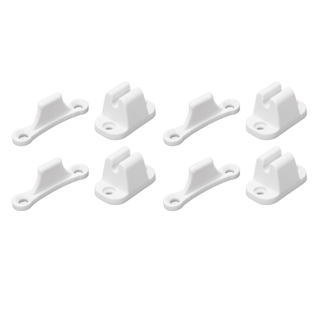 4 Set RV Door Holders Multifunctional Keep Door Open Rust Proof Camper Door Stops for Caravan Boat White