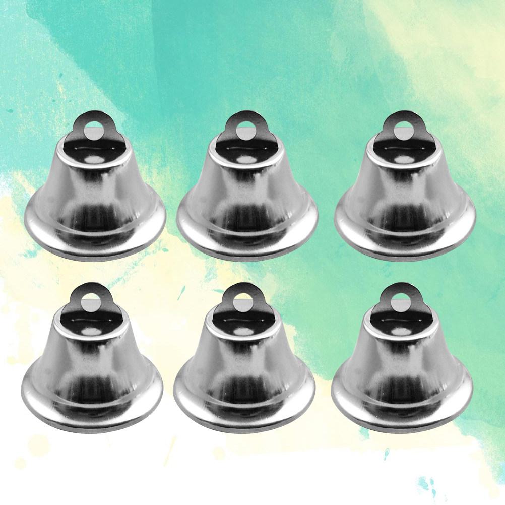 10Pcs 2.1cm Solid Metal Christmas Bells Decorations for Tree Hanging Festive Home Decoration DIY Craft Jewelry Pendant Gift