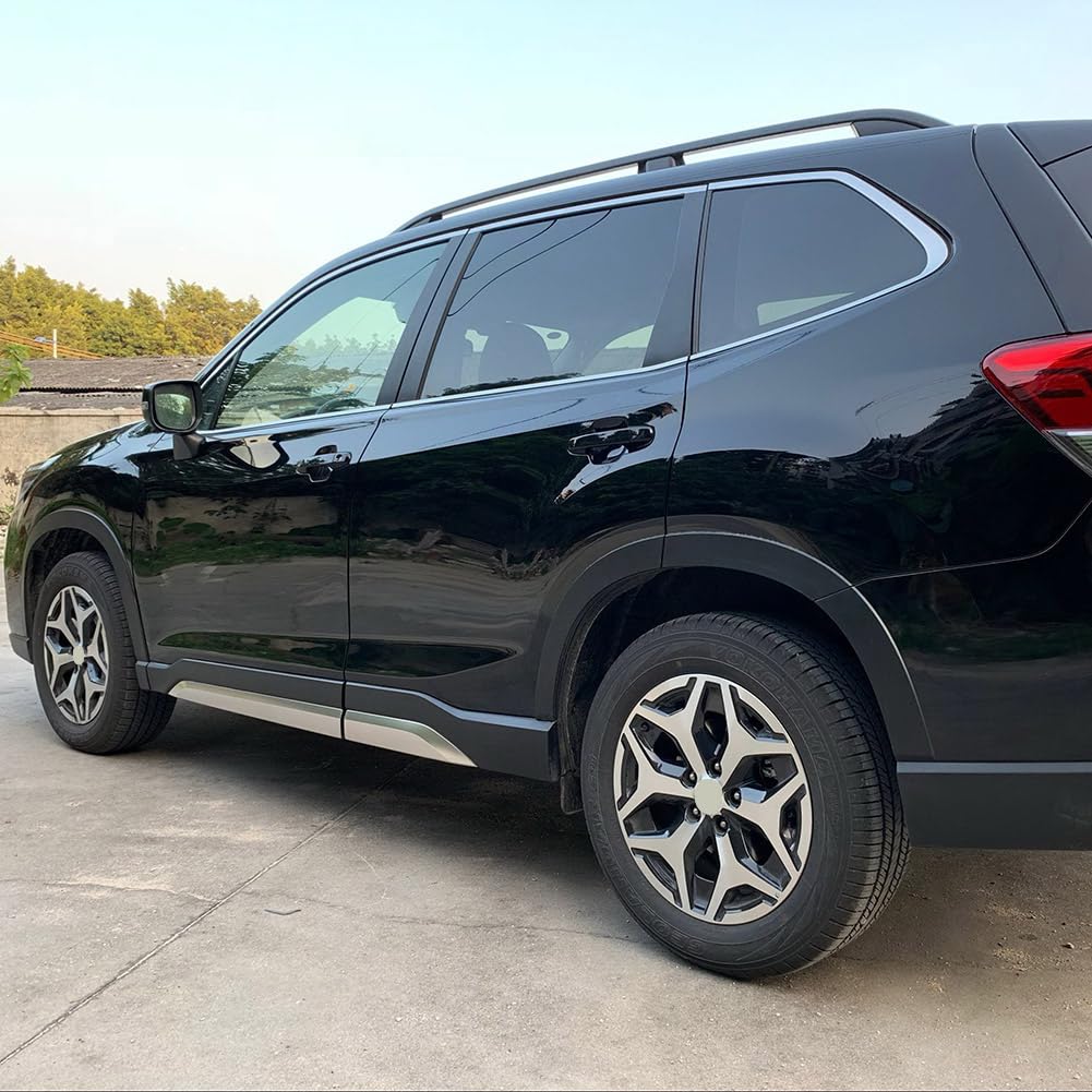 RUIQ Subaru New Forester SK Series Exterior Matte Side Door Under Designed Exclusively for the Subaru New Forester Nickel-Plated Moulds,